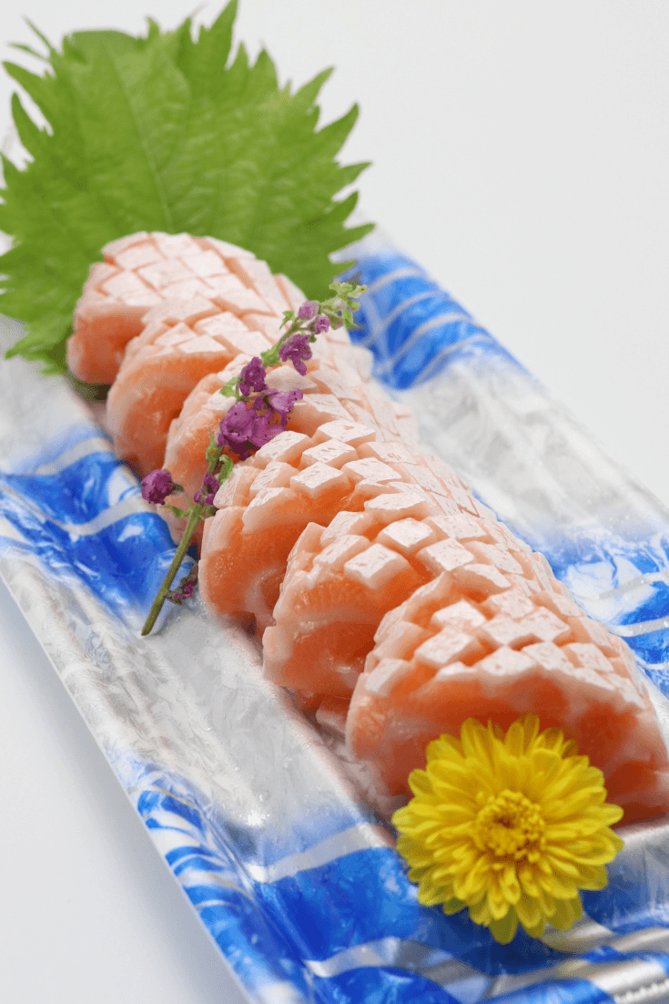 Fresh Salmon Belly Sashimi (Harasu) - Himawari Shoten